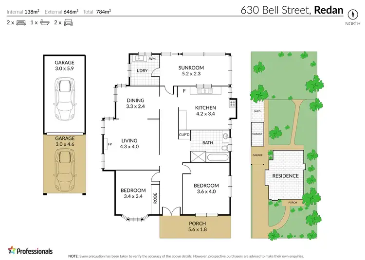 Floorplan of Homely house listing, 630 Bell Street, Redan VIC 3350