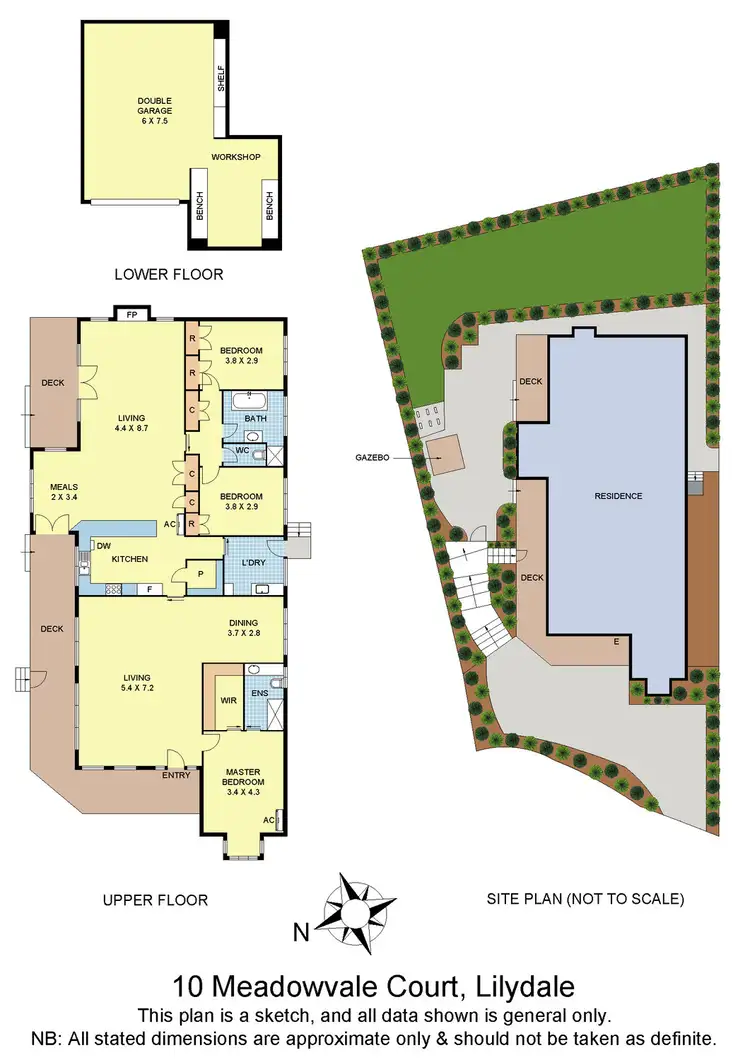 Floorplan of Homely house listing, 10 Meadowvale Court, Lilydale VIC 3140