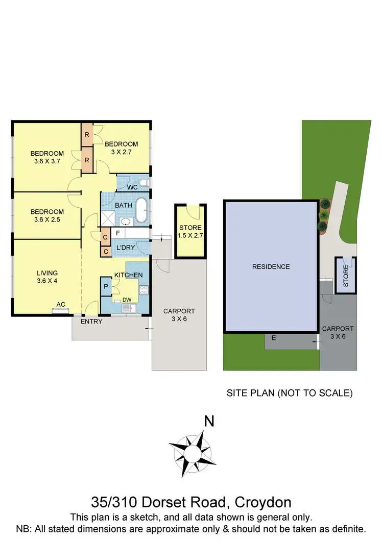 Floorplan of Homely unit listing, 35/310 Dorset Road, Croydon VIC 3136