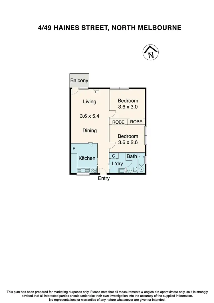 Floorplan of Homely apartment listing, 4/49 Haines Street, North Melbourne VIC 3051