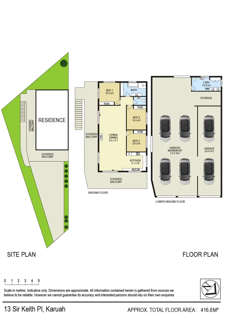 Floorplan of Homely house listing, 13 Sir Keith Place, Karuah NSW 2324