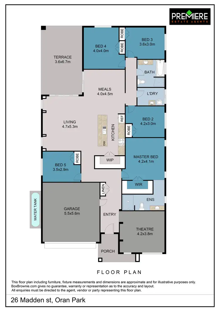 Floorplan of Homely house listing, 26 Madden Street, Oran Park NSW 2570