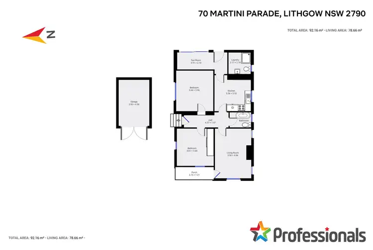 Floorplan of Homely house listing, 70 Martini Parade, Lithgow NSW 2790