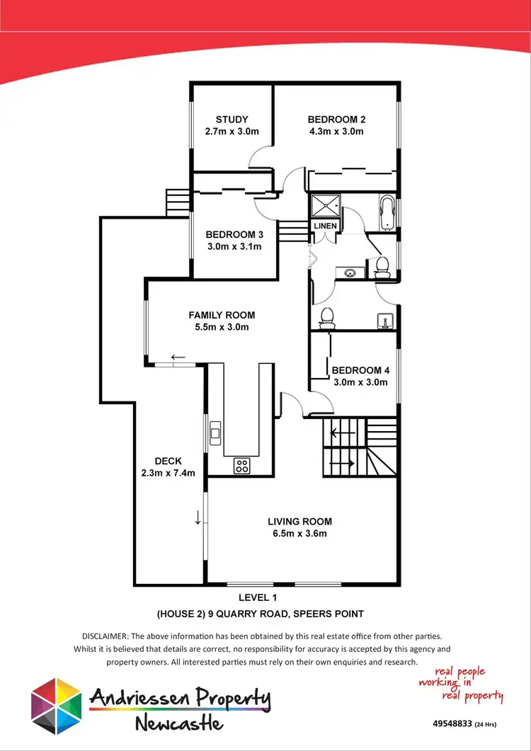 Floorplan of Homely house listing, 9 Quarry Road, Speers Point NSW 2284
