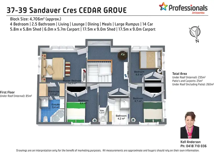 Floorplan of Homely house listing, 37-39 Sandaver Crescent, Cedar Grove QLD 4285