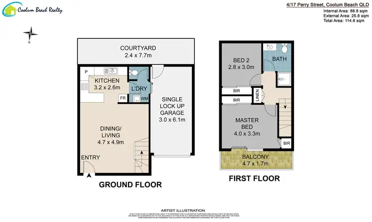 Floorplan of Homely unit listing, 4/17 Perry Street, Coolum Beach QLD 4573