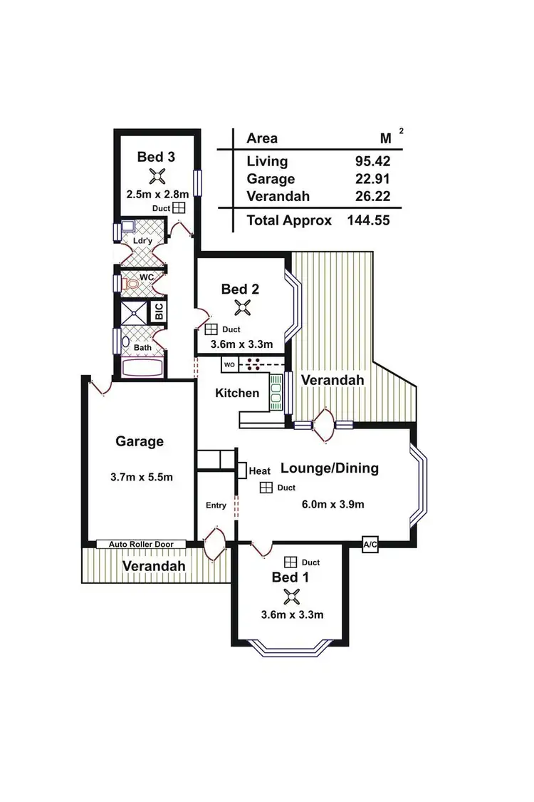 Floorplan of Homely unit listing, 4/5 padova Court, Newton SA 5074