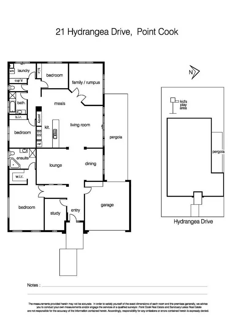 Floorplan of Homely house listing, 21 Hydrangea Drive, Point Cook VIC 3030