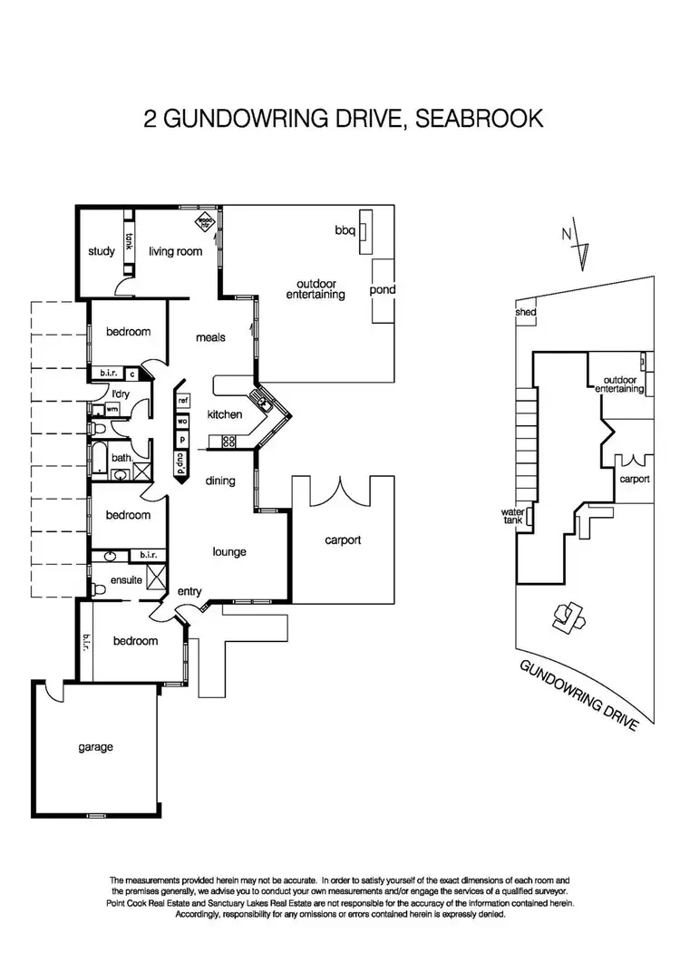 Floorplan of Homely house listing, 2 Gundowring Drive, Seabrook VIC 3028