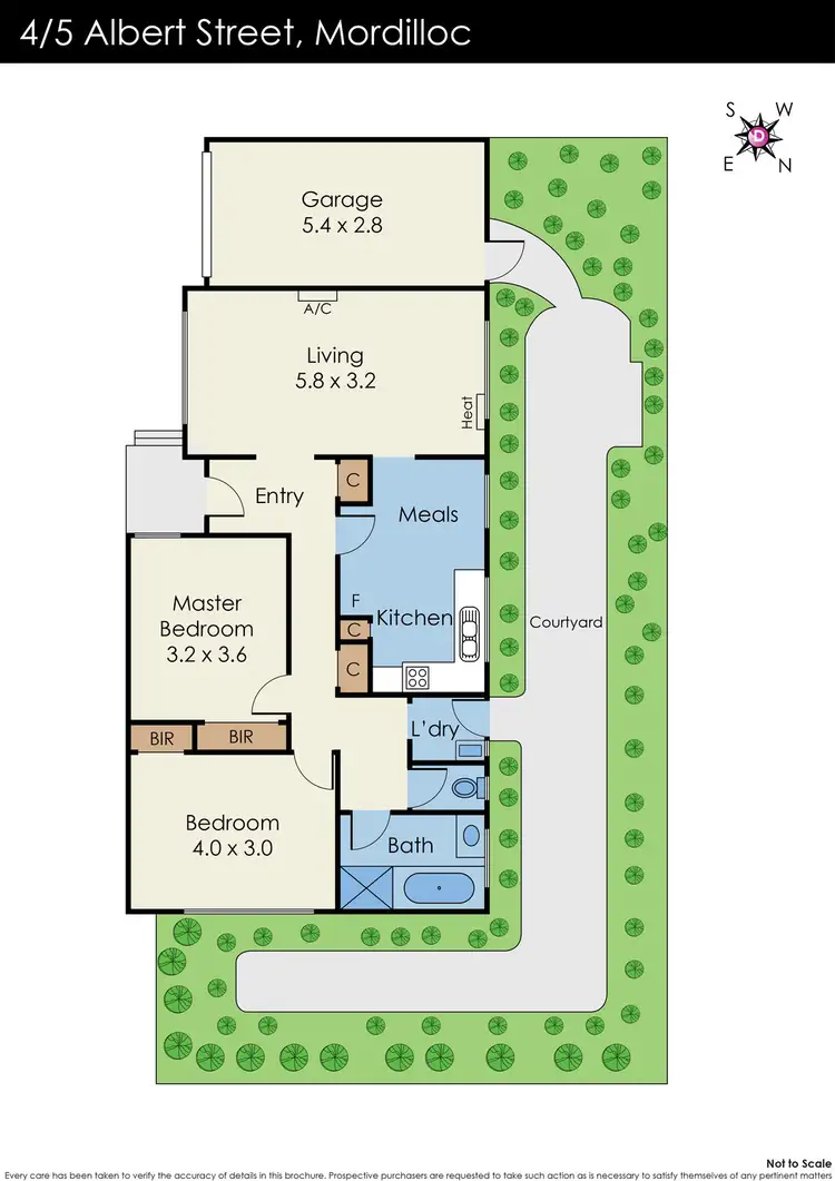 Floorplan of Homely unit listing, 4/5 Albert Street, Mordialloc VIC 3195