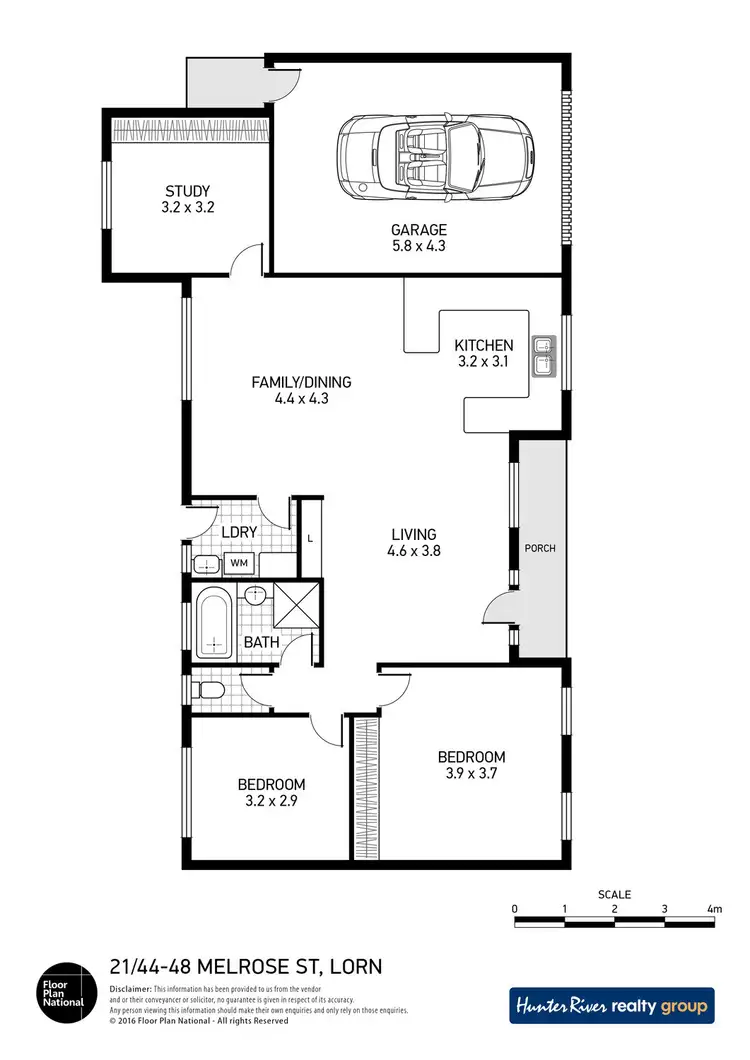 Floorplan of Homely villa listing, 21/44-48 Melrose Street, Lorn NSW 2320