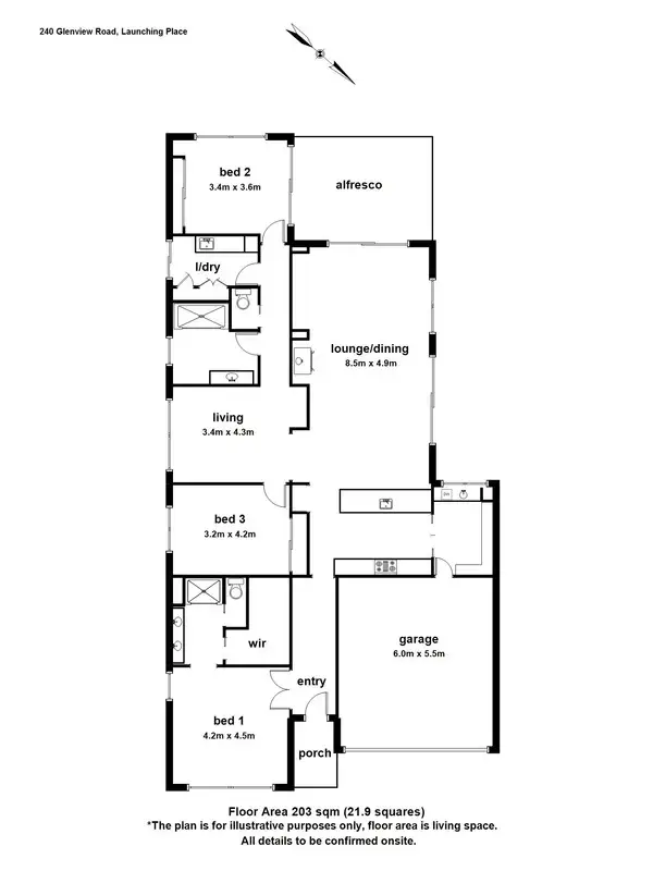 Floorplan of Homely house listing, 240 Glenview Road, Launching Place VIC 3139