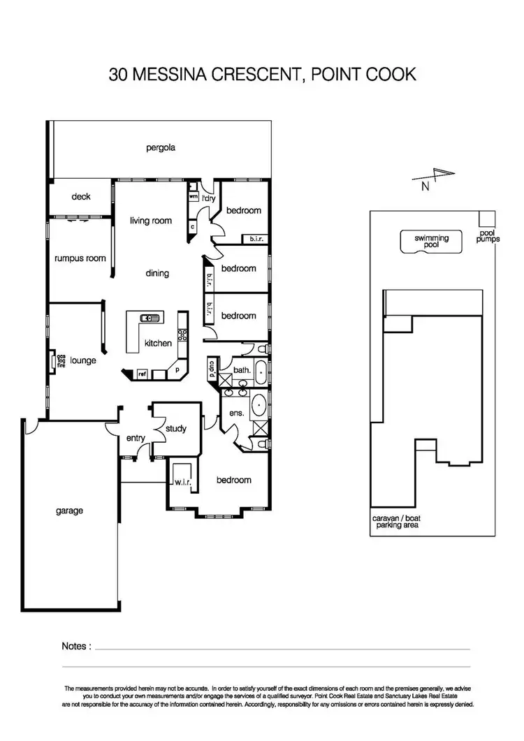 Floorplan of Homely house listing, 30 Messina Crescent, Point Cook VIC 3030