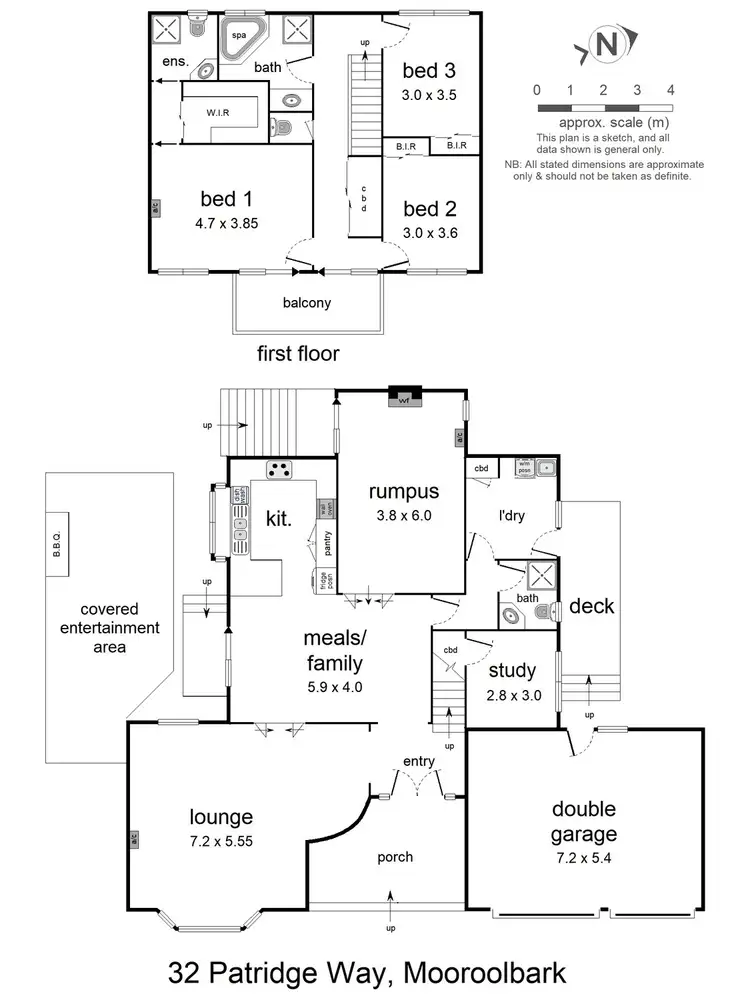 Floorplan of Homely house listing, 32 Partridge Way, Mooroolbark VIC 3138