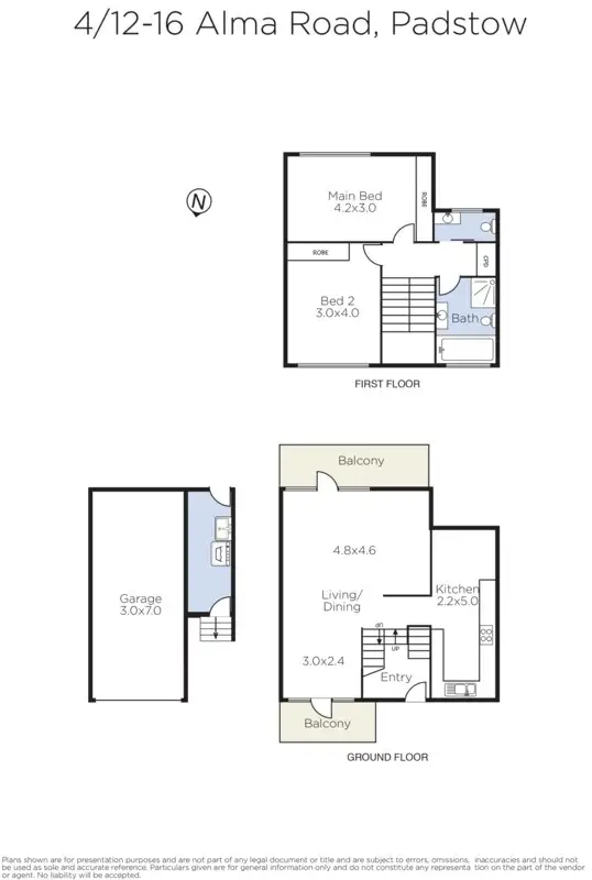 Floorplan of Homely townhouse listing, 4/16 Alma Road, Padstow NSW 2211