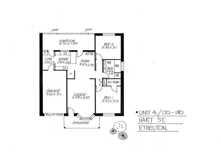 Floorplan of Homely unit listing, 4/170 Hart Street, Ethelton SA 5015