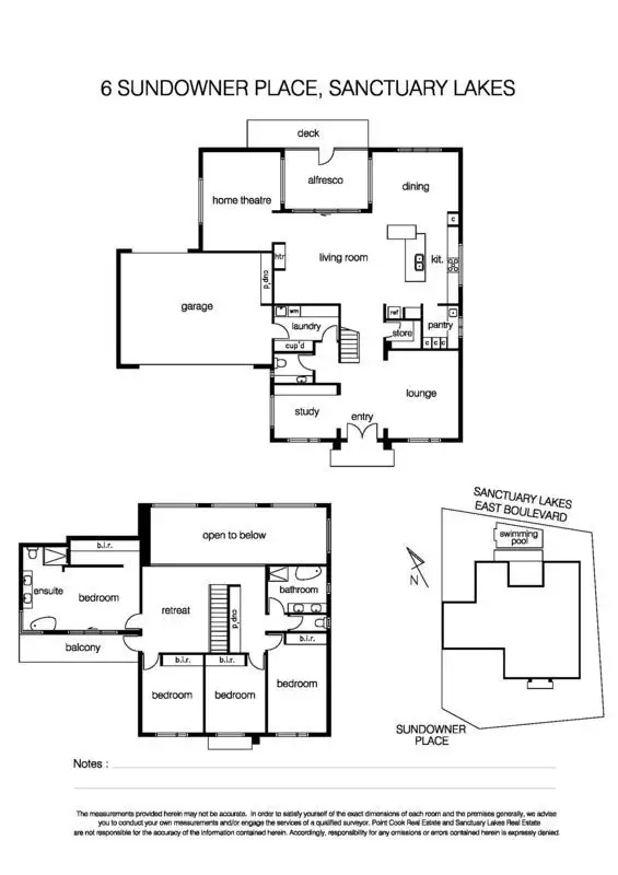 Floorplan of Homely house listing, 6 Sundowner Place, Sanctuary Lakes VIC 3030