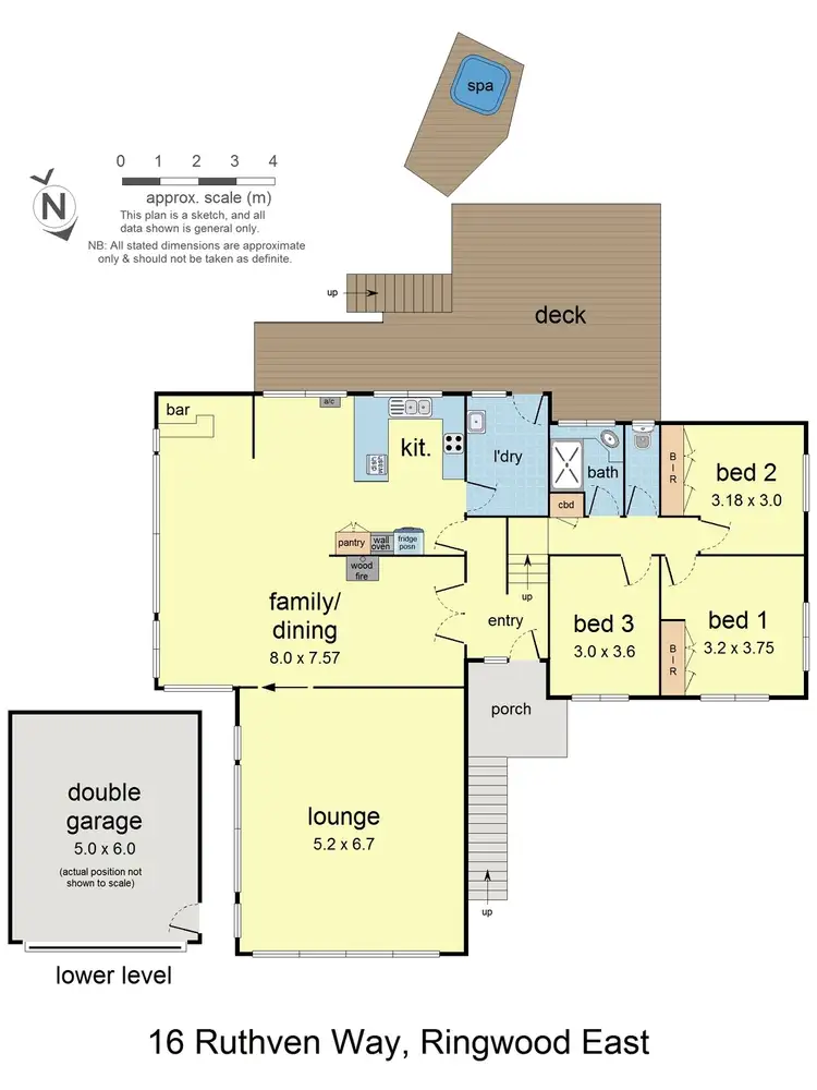 Floorplan of Homely house listing, 16 Ruthven Way, Ringwood East VIC 3135