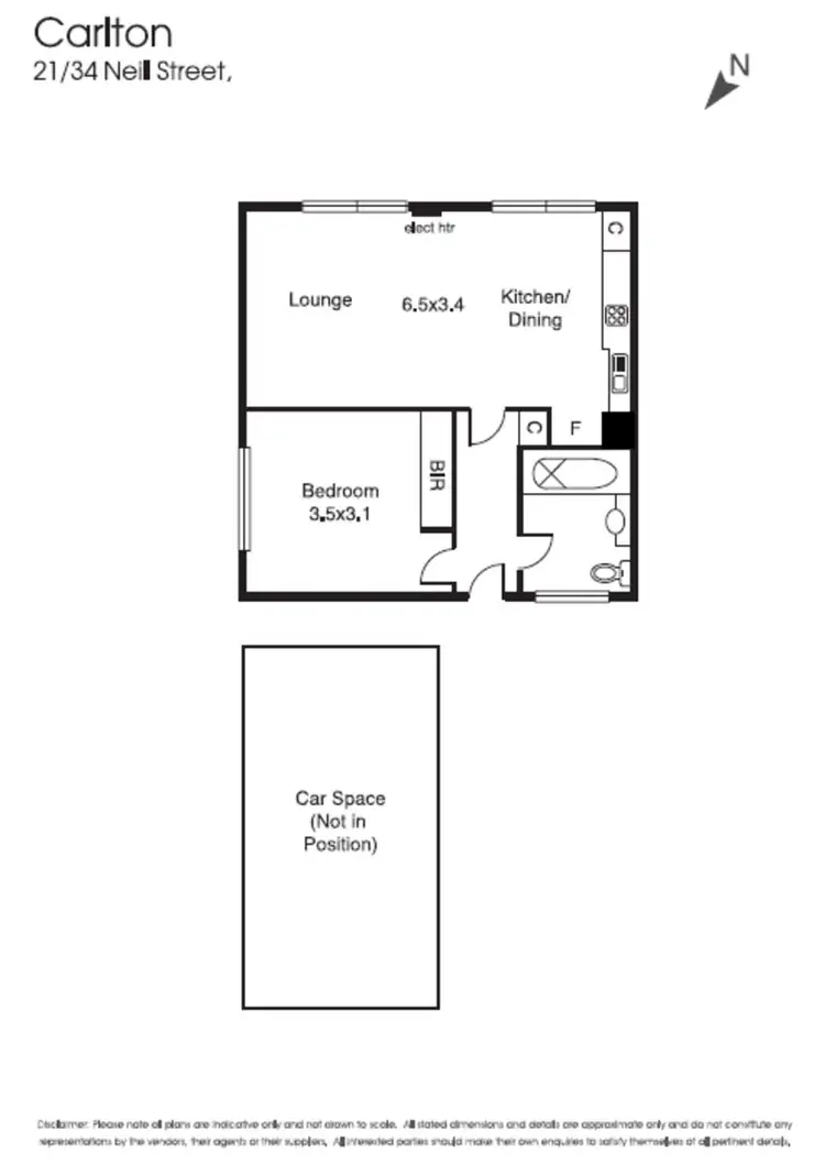 Floorplan of Homely apartment listing, 21/34 Neill Street, Carlton VIC 3053