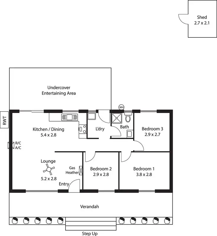 Floorplan of Homely house listing, 38 Hero Avenue, Middleton SA 5213
