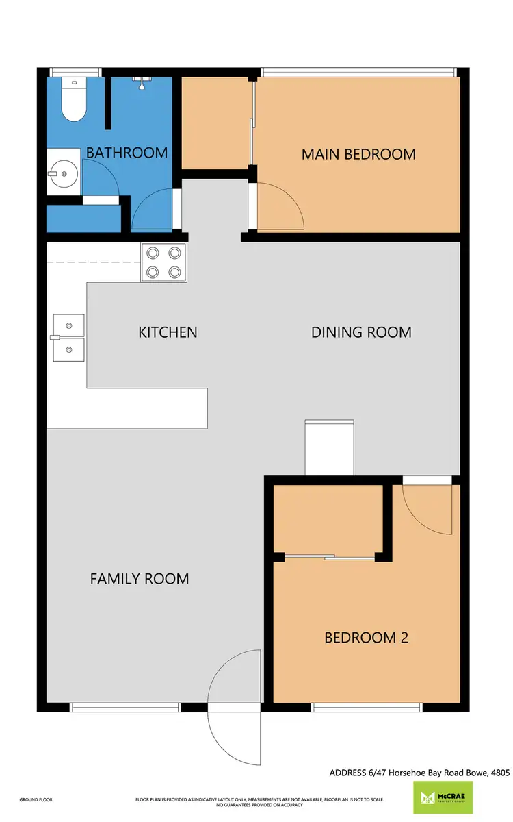 Floorplan of Homely unit listing, 6/47 Horseshoe Bay Road, Bowen QLD 4805