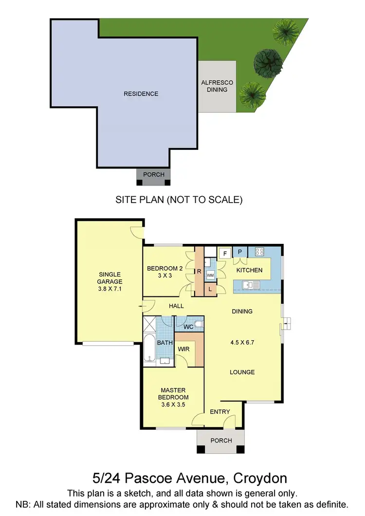 Floorplan of Homely townhouse listing, 5/24 Pascoe Avenue, Croydon VIC 3136