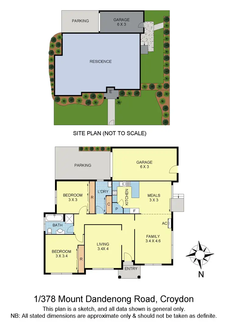 Floorplan of Homely house listing, 1/378 Mt Dandenong Road, Croydon VIC 3136