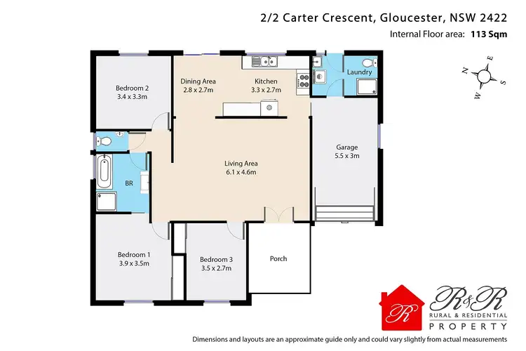 Floorplan of Homely house listing, 2/2 Carter Crescent, Gloucester NSW 2422