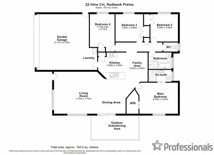 Floorplan of Homely house listing, 22 Hine Court, Redbank Plains QLD 4301