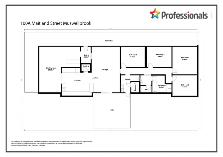 Floorplan of Homely house listing, 100a Maitland Street, Muswellbrook NSW 2333