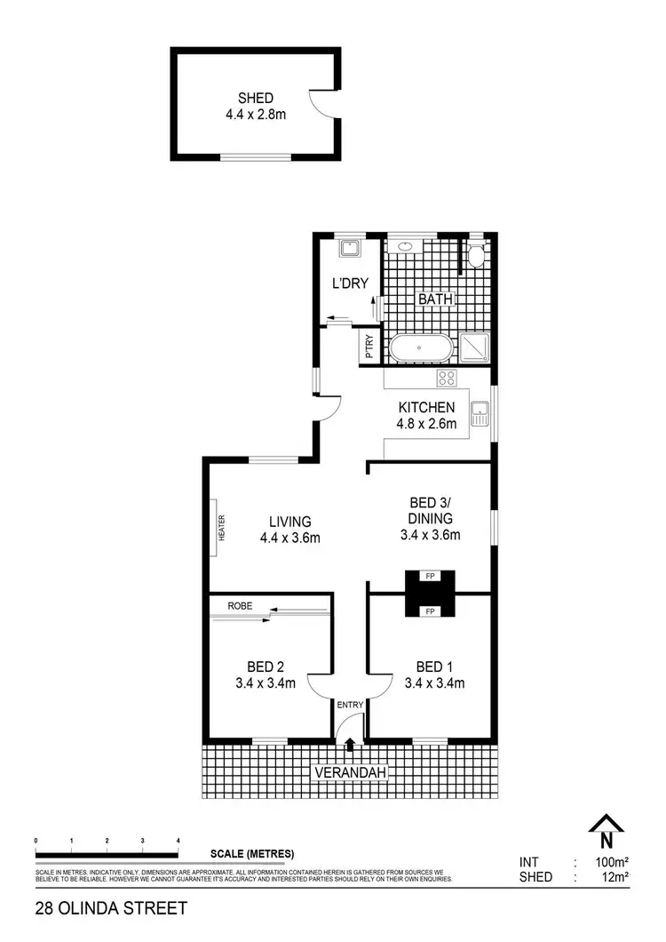 Floorplan of Homely house listing, 28 Olinda Street, Quarry Hill VIC 3550