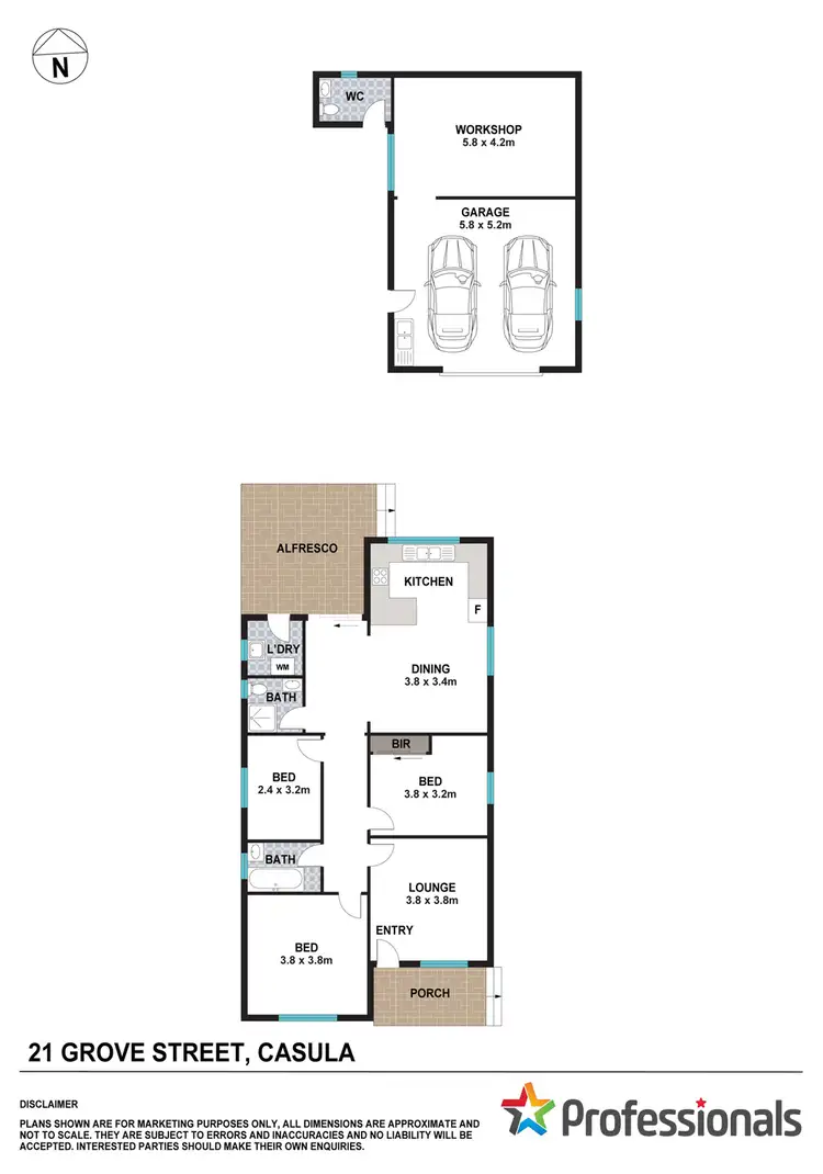 Floorplan of Homely house listing, 21 Grove Street, Casula NSW 2170