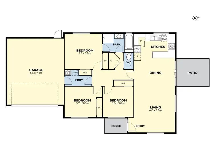 Floorplan of Homely house listing, 6 Panorama Drive, Hillside VIC 3037