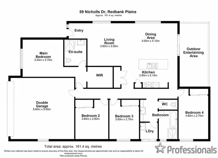 Floorplan of Homely house listing, 59 Nicholls Drive, Redbank Plains QLD 4301