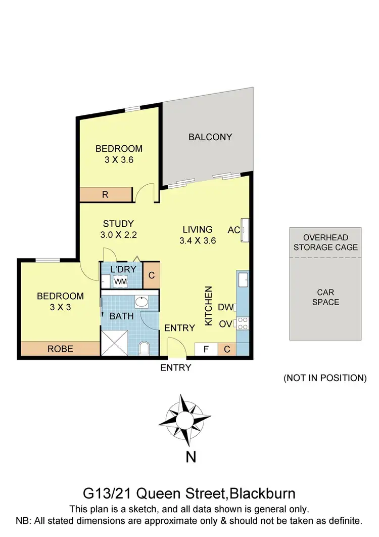 Floorplan of Homely unit listing, G13/21 Queen Street, Blackburn VIC 3130
