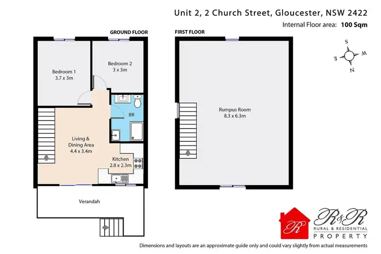 Floorplan of Homely unit listing, 2/2 Church Street, Gloucester NSW 2422