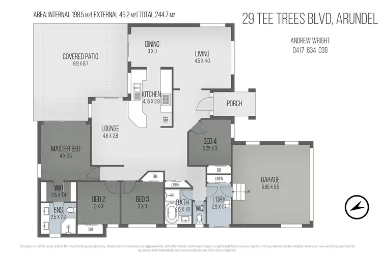 Floorplan of Homely house listing, 29 Tee Trees Boulevard, Arundel QLD 4214