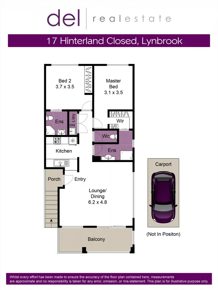 Floorplan of Homely unit listing, 17 Hinterland Close, Lynbrook VIC 3975