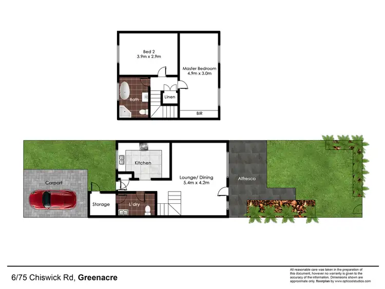 Floorplan of Homely townhouse listing, 6/75 Chiswick Road, Greenacre NSW 2190