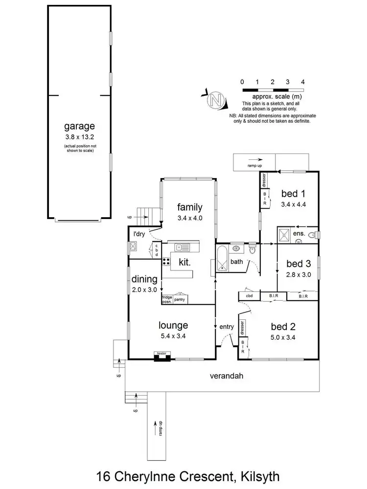 Floorplan of Homely house listing, 16 Cherylnne Crescent, Kilsyth VIC 3137