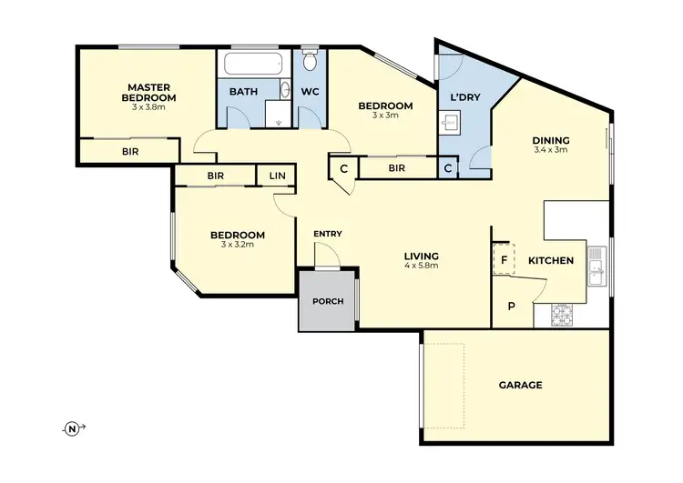 Floorplan of Homely unit listing, 2/40 Hannah Avenue, Hillside VIC 3037