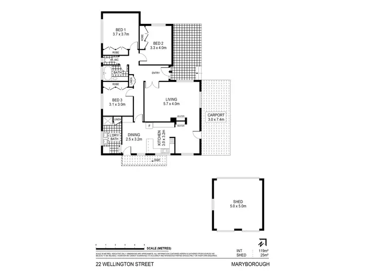 Floorplan of Homely house listing, 22 Wellington Street, Maryborough VIC 3465