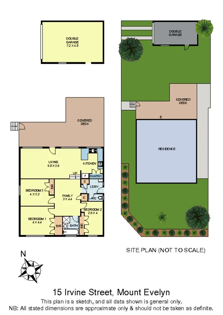 Floorplan of Homely house listing, 15 Irvine Street, Mount Evelyn VIC 3796