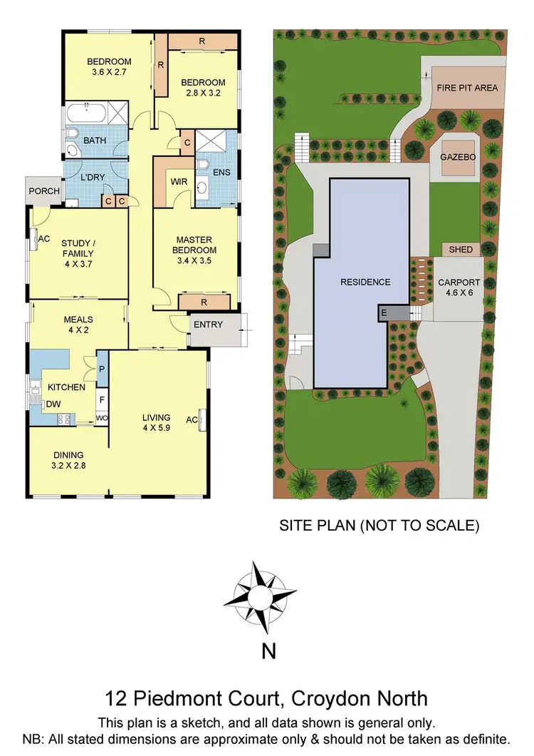 Floorplan of Homely house listing, 12 Piedmont Court, Croydon North VIC 3136