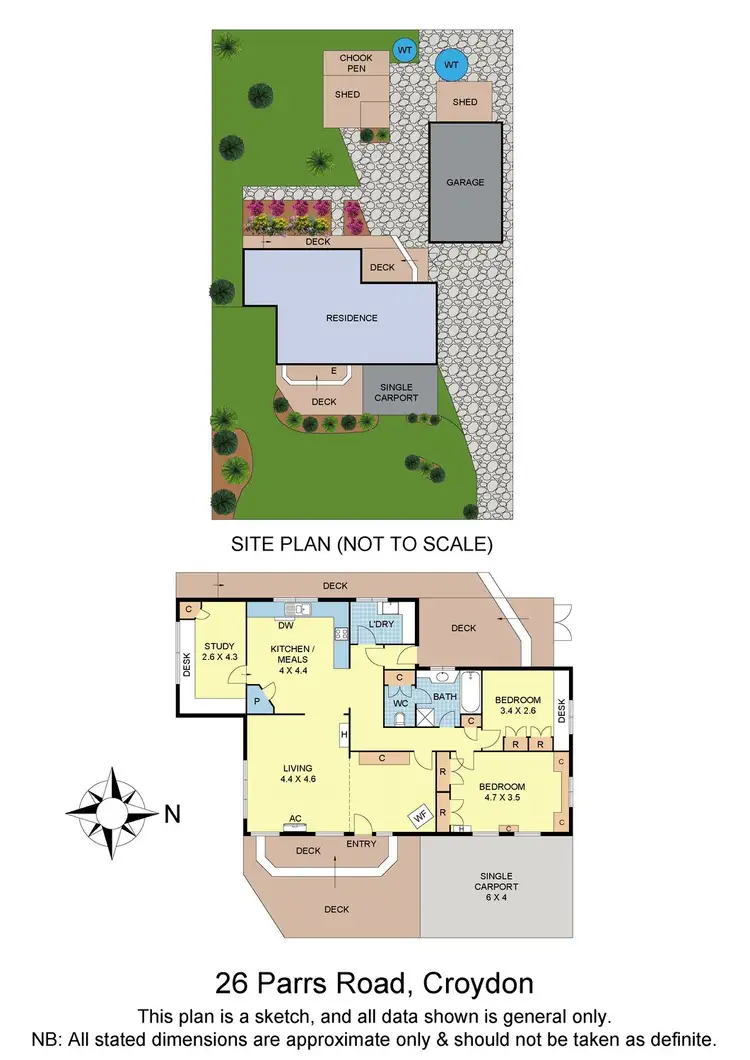 Floorplan of Homely house listing, 26 Parrs Road, Croydon VIC 3136