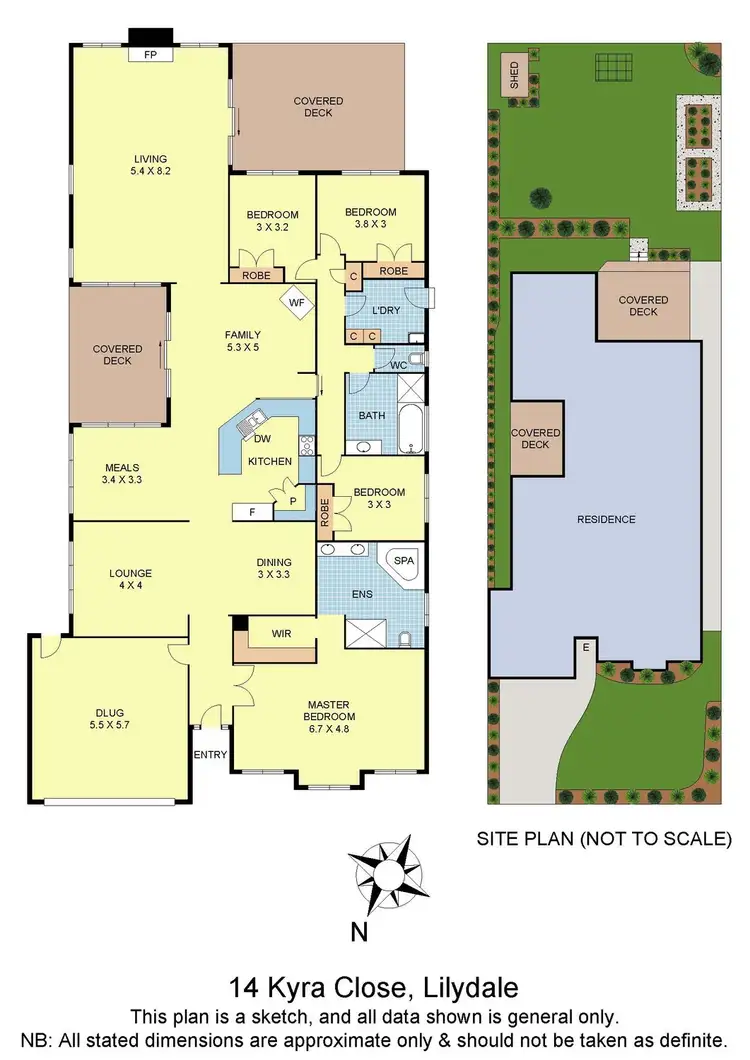 Floorplan of Homely house listing, 14 Kyra Close, Lilydale VIC 3140