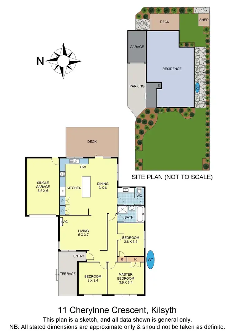 Floorplan of Homely house listing, 11 Cherylnne Crescent, Kilsyth VIC 3137