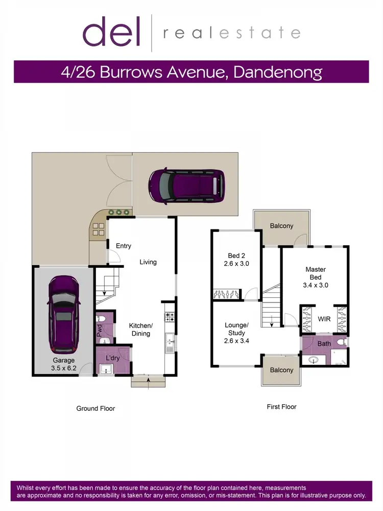 Floorplan of Homely townhouse listing, 4/26 Burrows Avenue, Dandenong VIC 3175