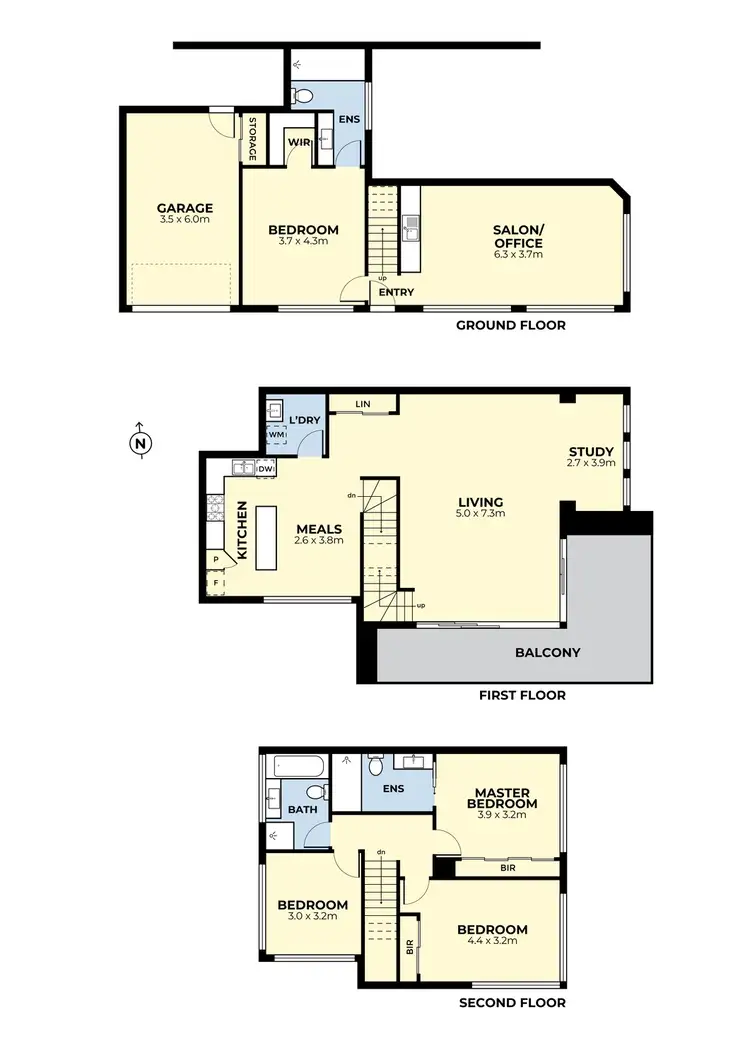 Floorplan of Homely townhouse listing, 1/520 Melton Highway, Sydenham VIC 3037