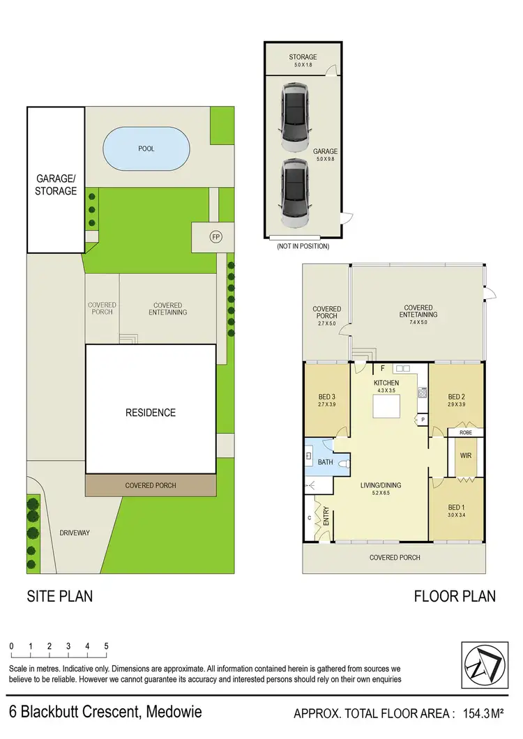 Floorplan of Homely house listing, 6 Blackbutt Crescent, Medowie NSW 2318